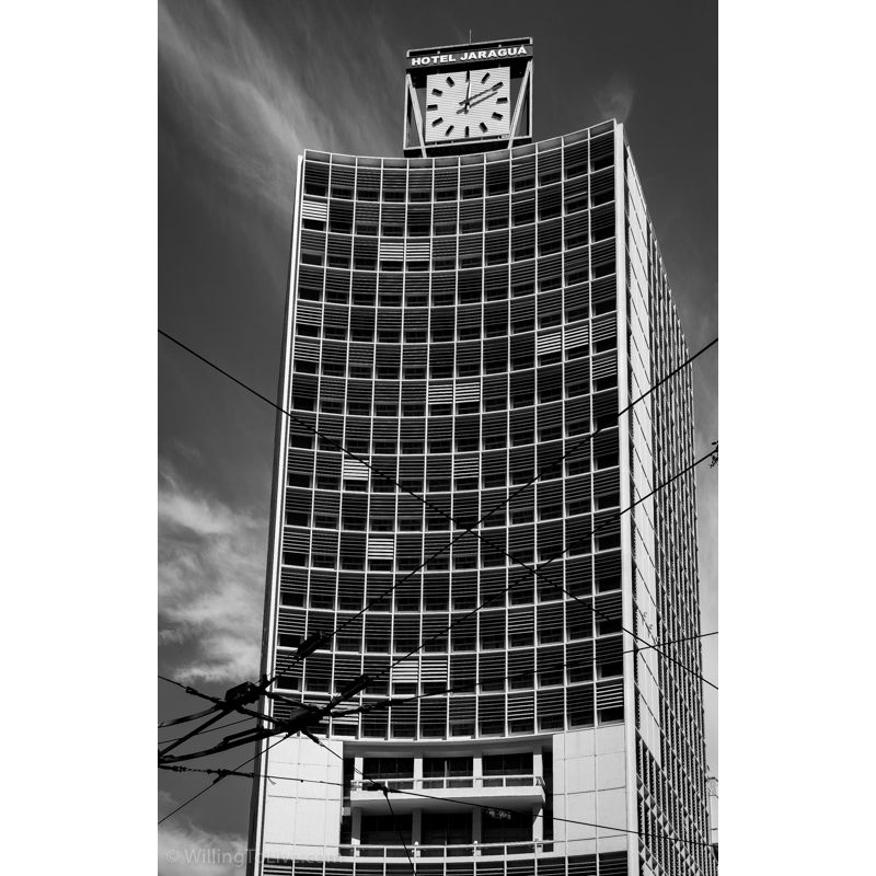 Jaraguá Hotel. In the past, it was a very luxurious hotel, even Elizabeth II (queen of United Kingdom) and many others stayed there | 45mm equiv.; f4; 1/800; ISO 100 Jaraguá Hotel. In the past, it was a very luxurious hotel, even Elizabeth II (queen of United Kingdom) and many others stayed there | 45mm equiv.; f4; 1/800; ISO 100